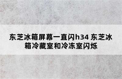 东芝冰箱屏幕一直闪h34 东芝冰箱冷藏室和冷冻室闪烁